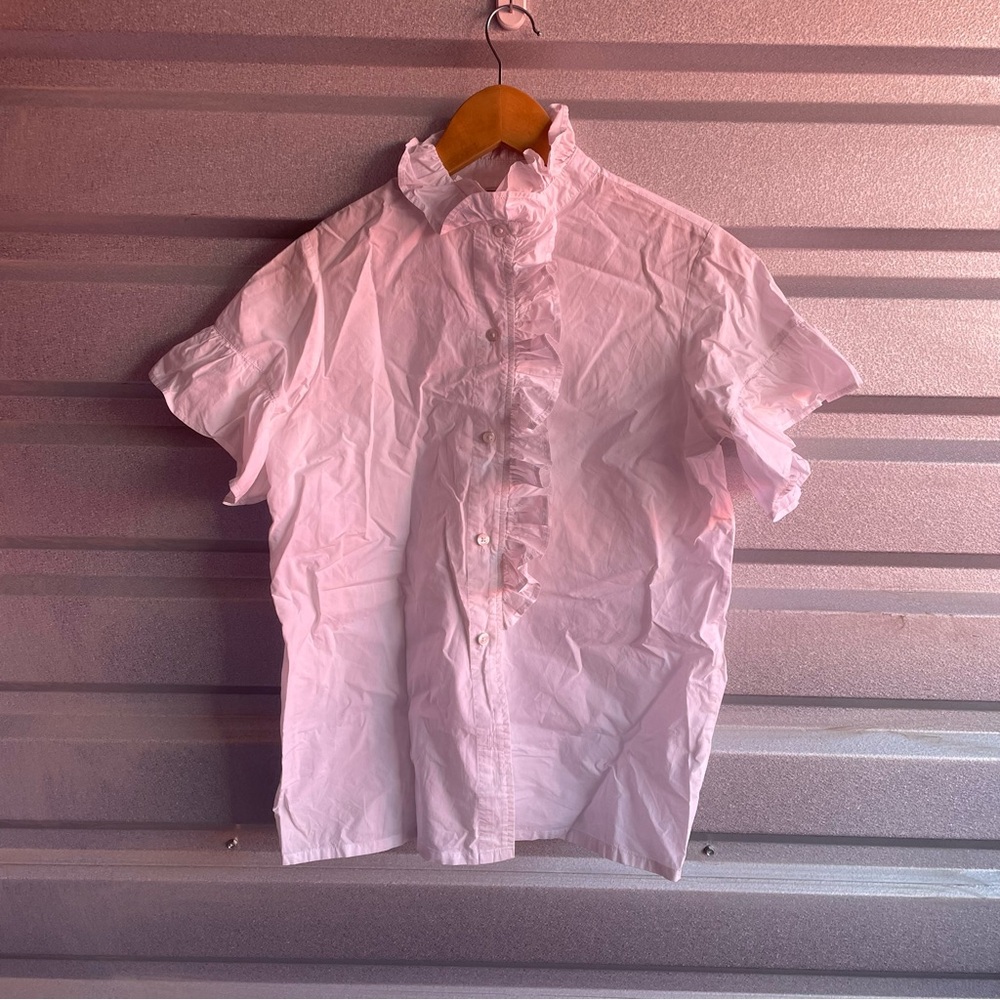 MILLE Vanessa Ruffled Button-Up Shirt - Picture 2 of 7